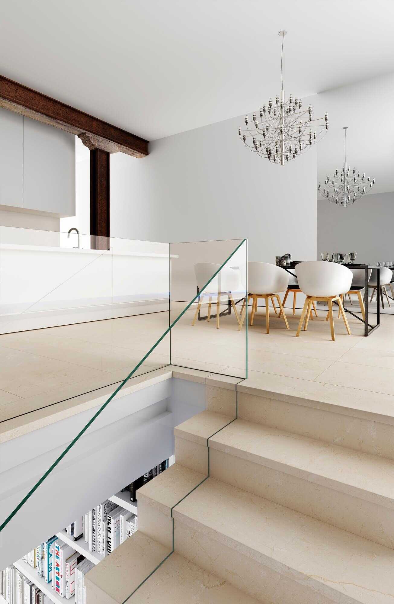 Ступень Marbles Peldano Fiorentino Calacatta C-3 33x120 - фото 7