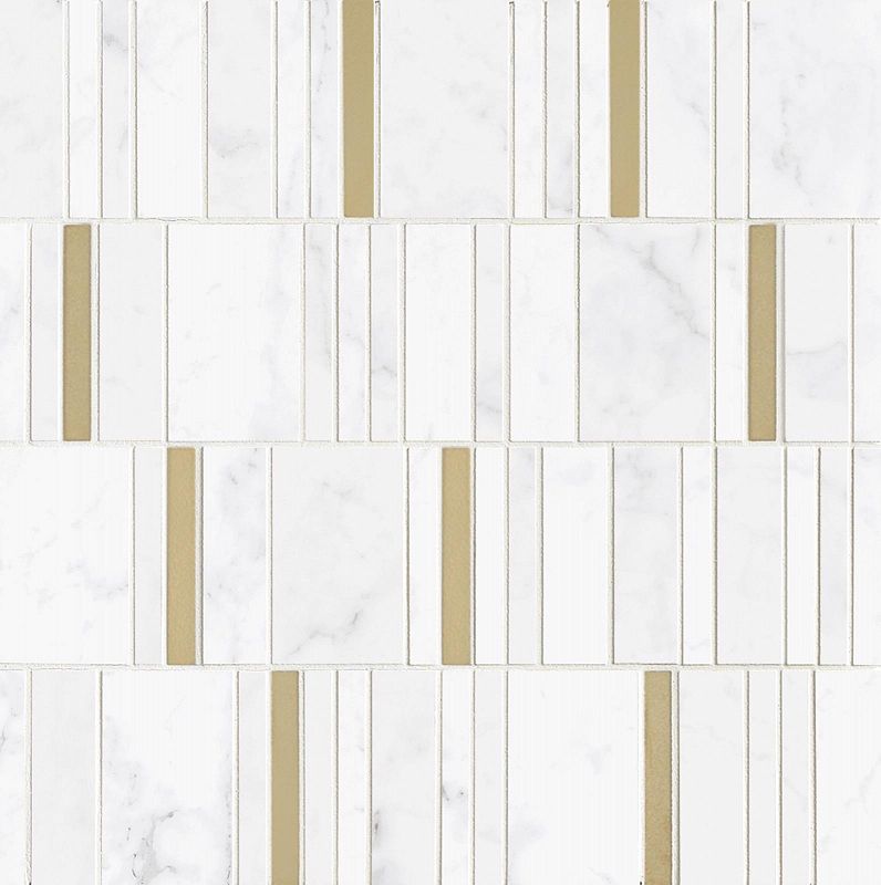 M8HA Настенная Allmarble Altissimo Mosaico Barcode Lux