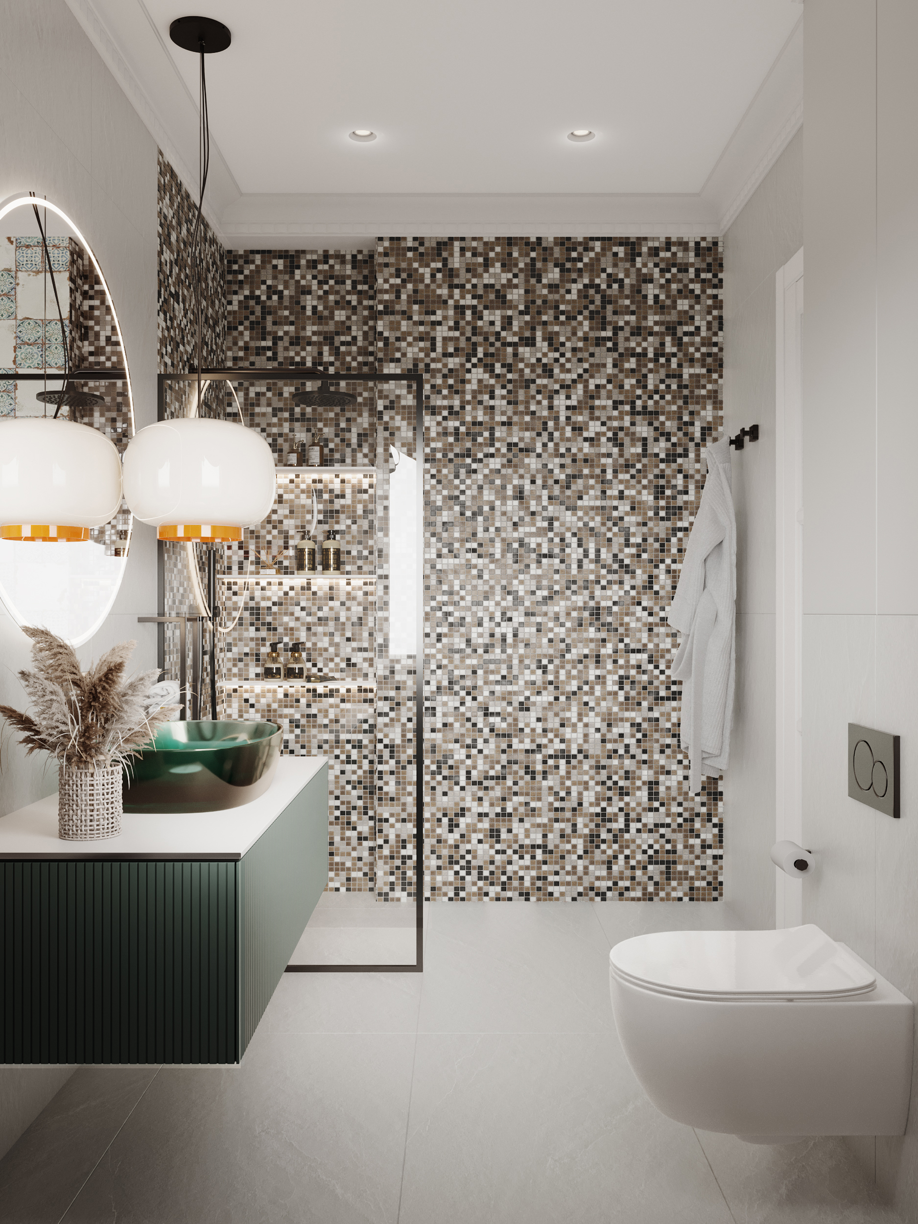 Orion  d20*6 315*290 На пол Стеклянная мозаика Orion - фото 8