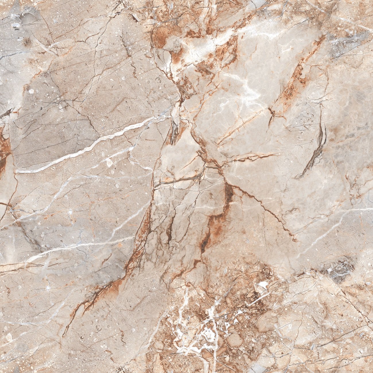 Напольный Ascrain Breccia Glossy 60x60 - фото 6