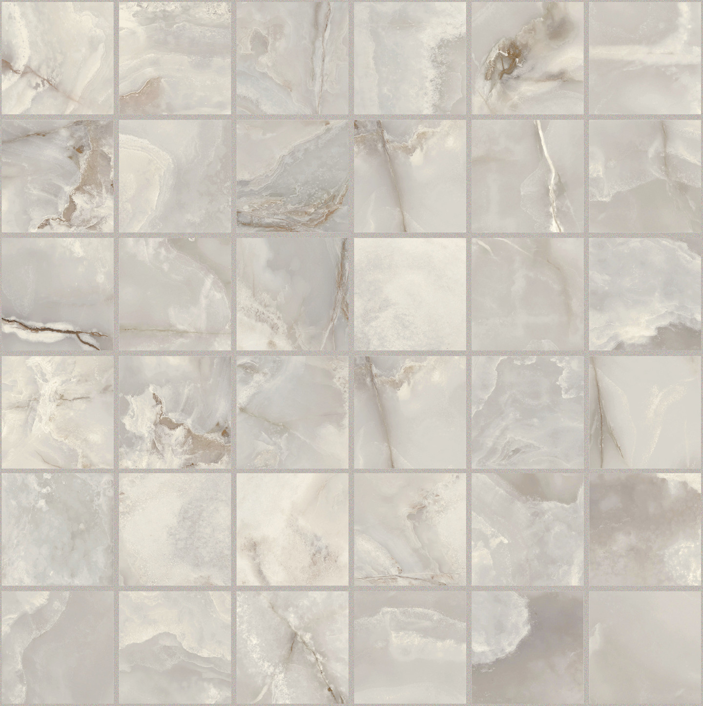 767648 На пол Onyx and More Silver Onyx Satin Mosaico 5x5 30x30