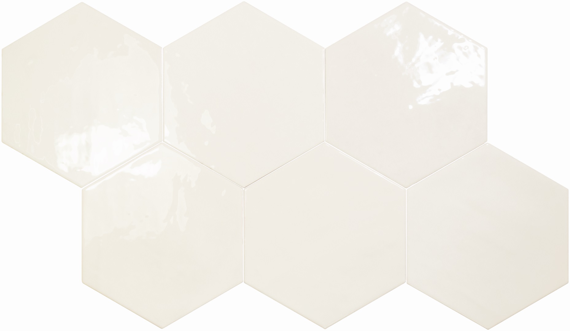 130058 На стену Spark Hex White Glossy 15x17.3 - фото 2