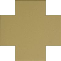 Декоративная вставка Метлахская плитка 070CRIVO Cross 7 Ivory IVO 7x7