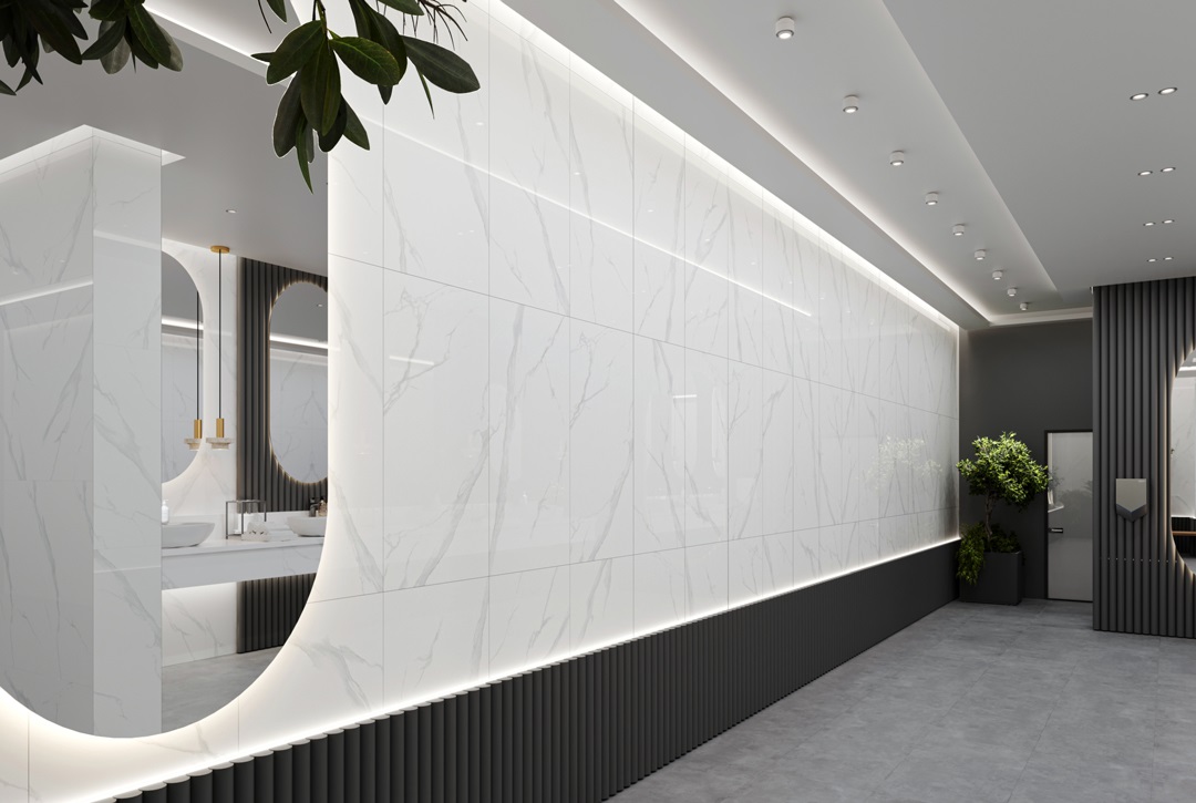 NTT9121P  На пол Bright And Shiny Calacatta Light Grey 60x120 - фото 40