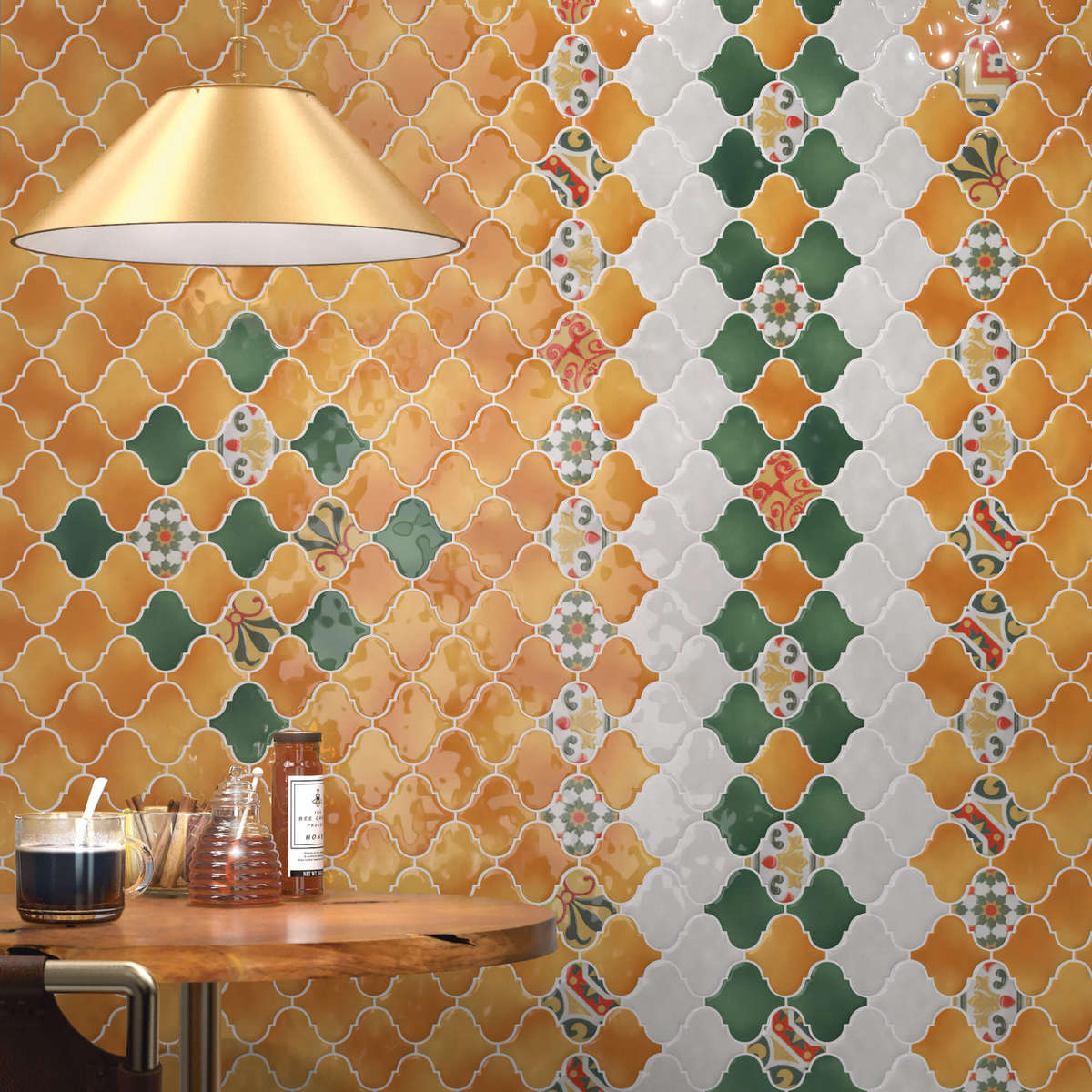 OP/A169/65000 Декор Арабески Майолика A169 Белый Орнамент - фото 3