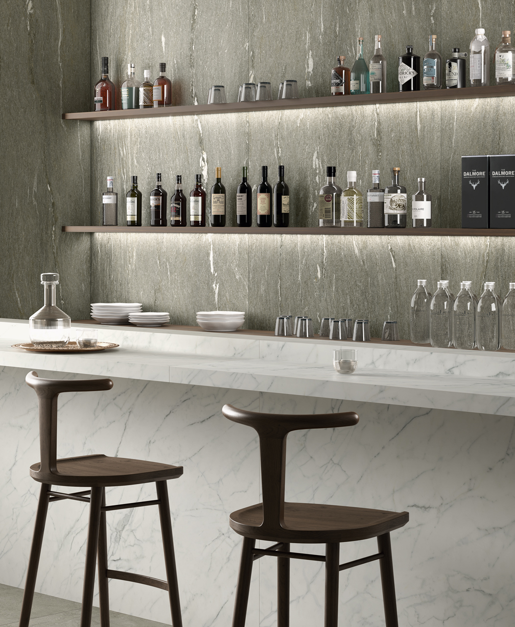 ALP003 На пол Alpine Light Grey Vein 3D Texture 60x120 - фото 8