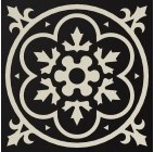 Декоративная вставка Метлахская плитка 070N009D003 ENC09 Jour 03 (NOI. BAU) 7x7