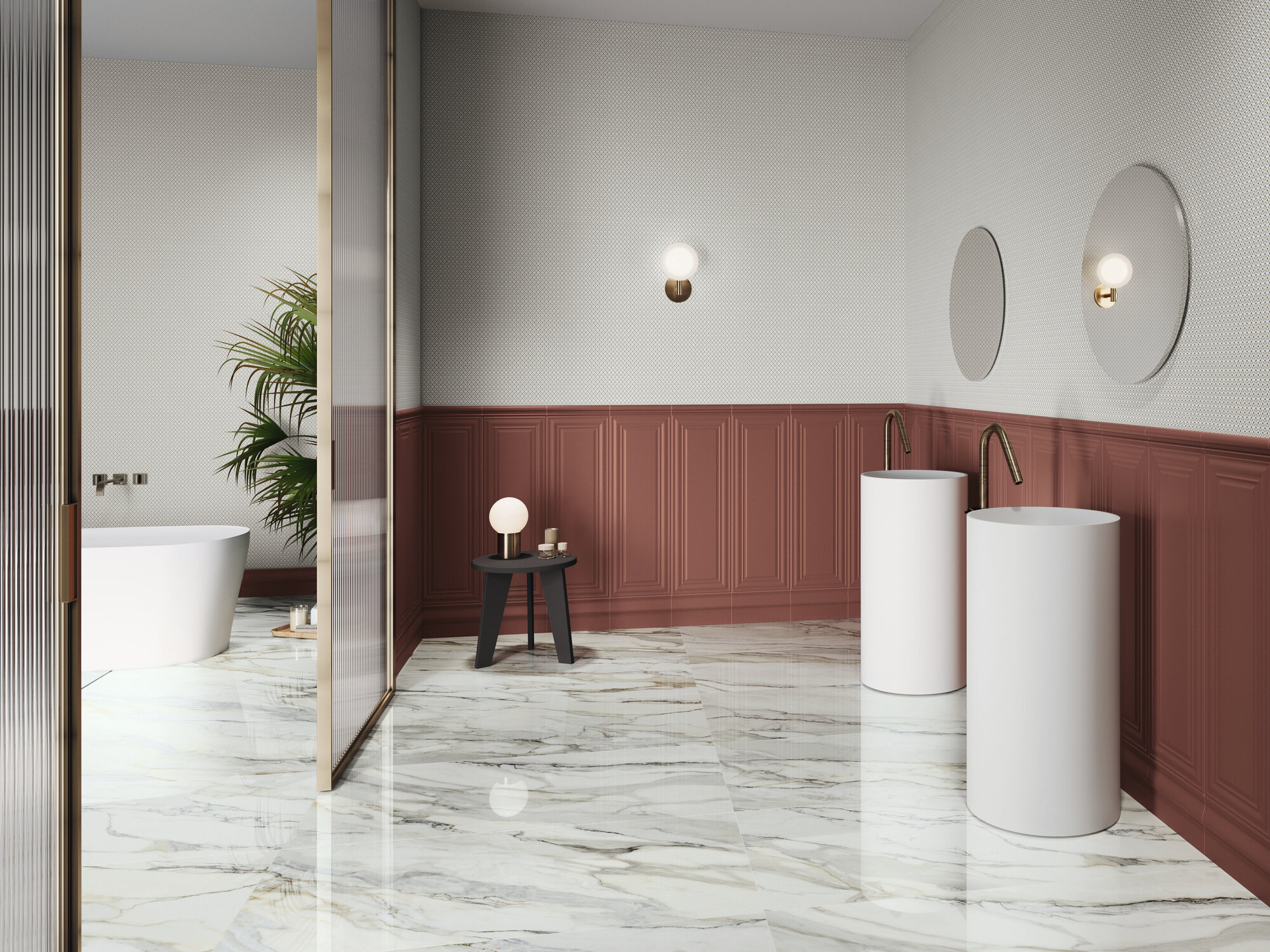 A043846 На стену Fables Lilium Beige Rect 30x90 - фото 11