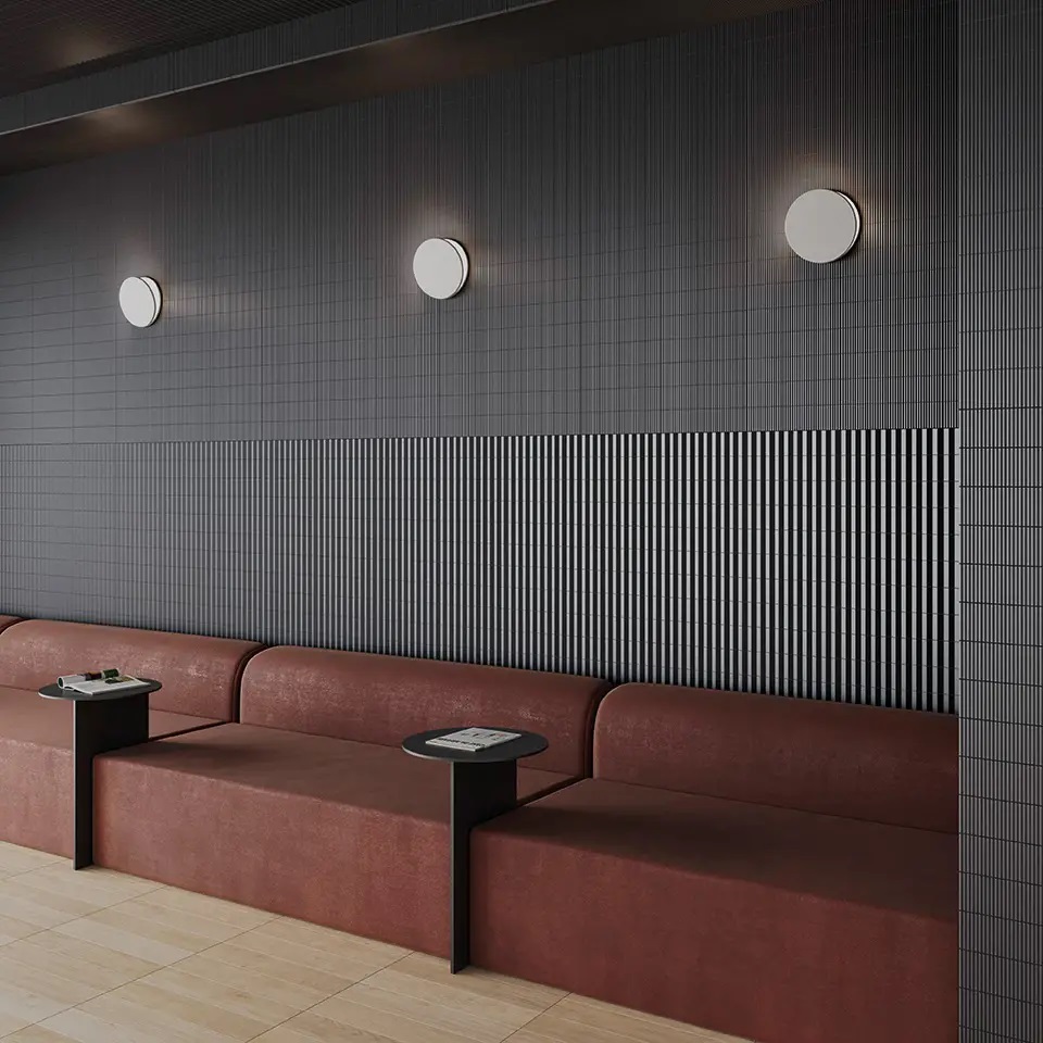 131619 На стену Twin Peaks Liso XL Celadon Green 7.5x30 - фото 13