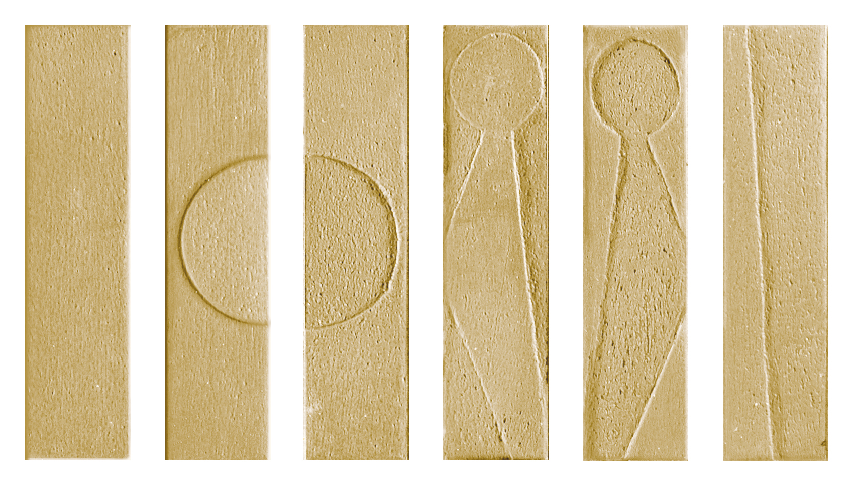 118622 На стену Koine Alphabet Ocra 4.5x18.6