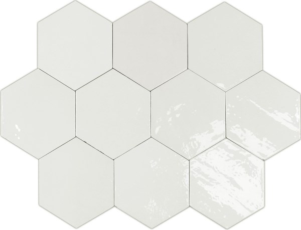 122078 На стену Zellige Hexa White 10.8x12.4 - фото 2