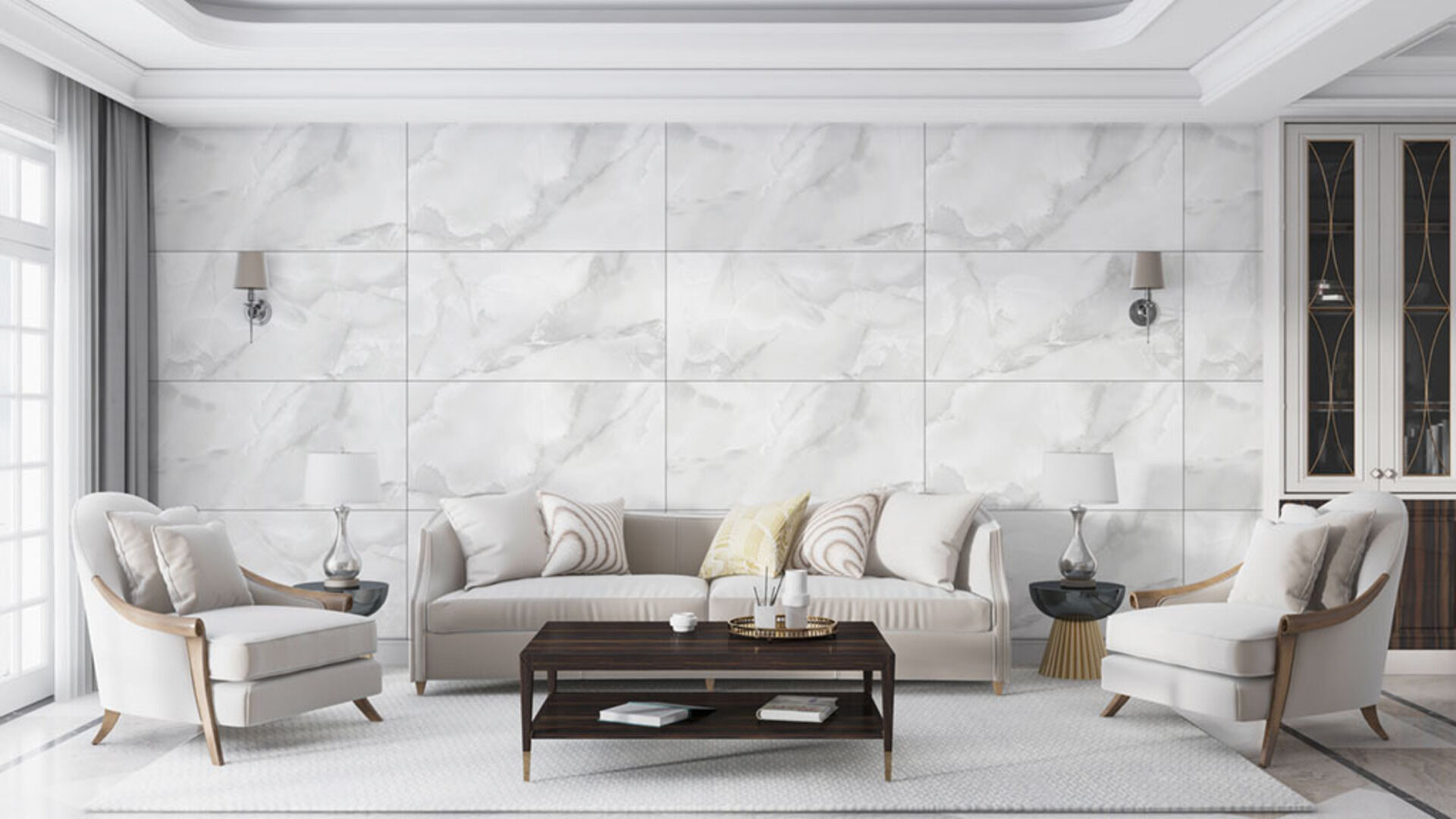 На пол Mercato Onyx Crema Glossy 120x60 - фото 11