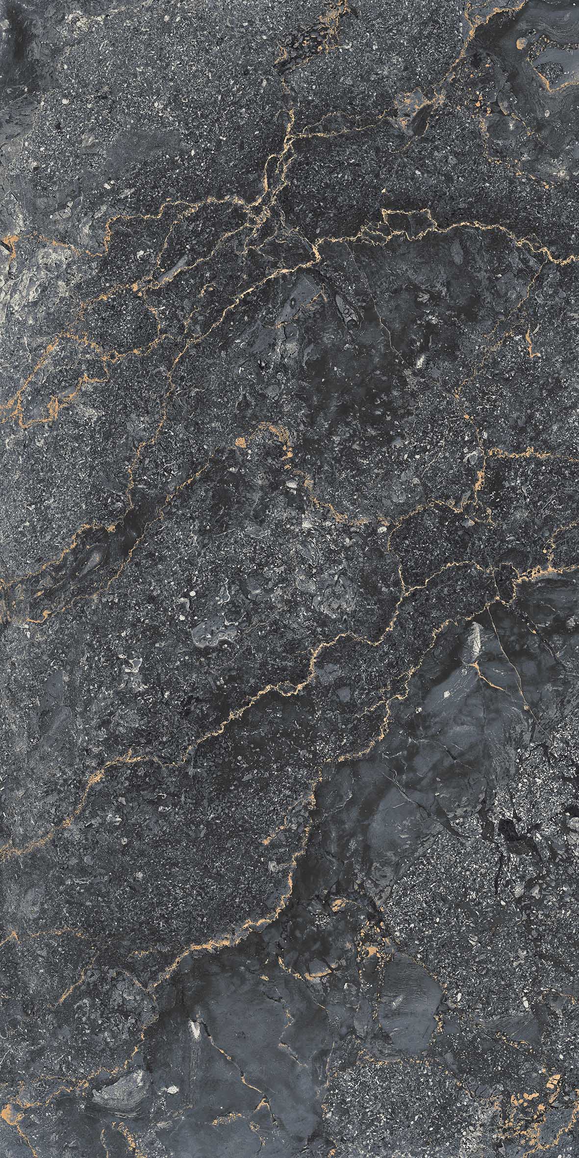 На пол Trajan Черный сахарный карвинг 60x120