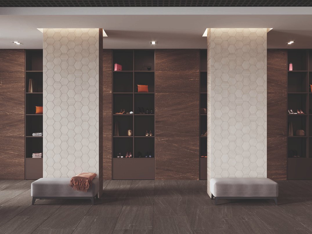 Steptrade/GB04_NS/30x120x10 Ступень Gabbro GB04 Brown неполированная с насечками 30x120 - фото 3