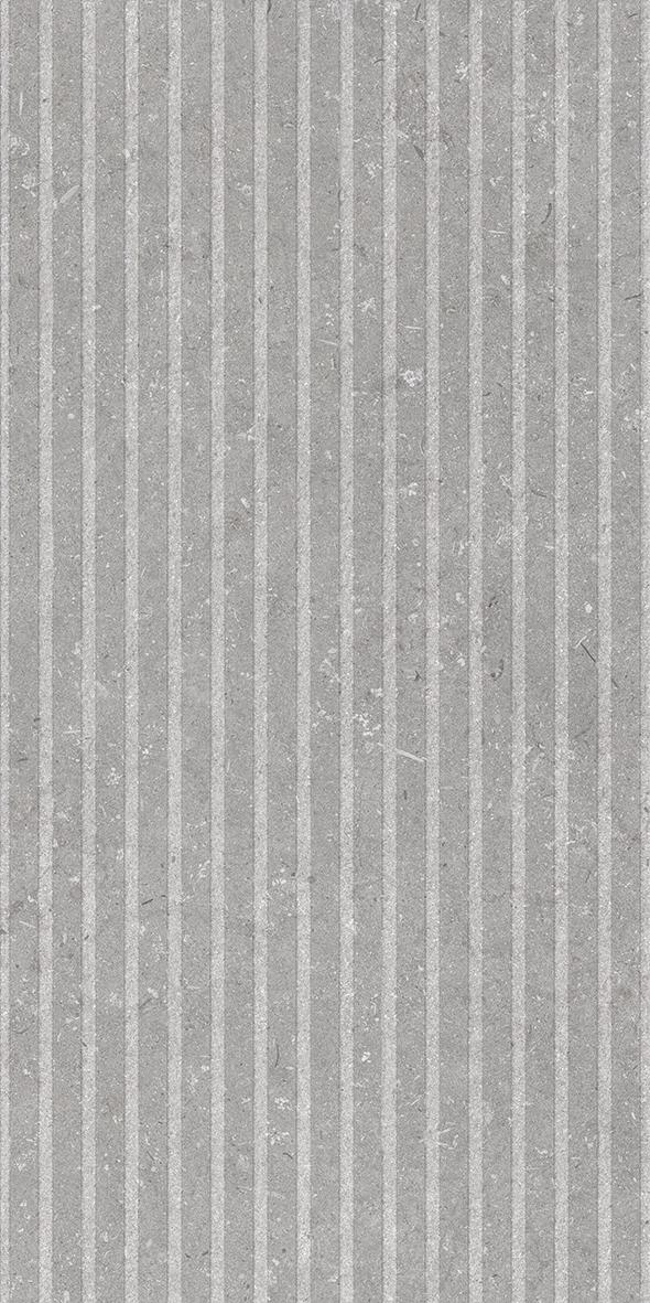 005503 Настенный Shellstone Grigio Rigat One 3D 60x120