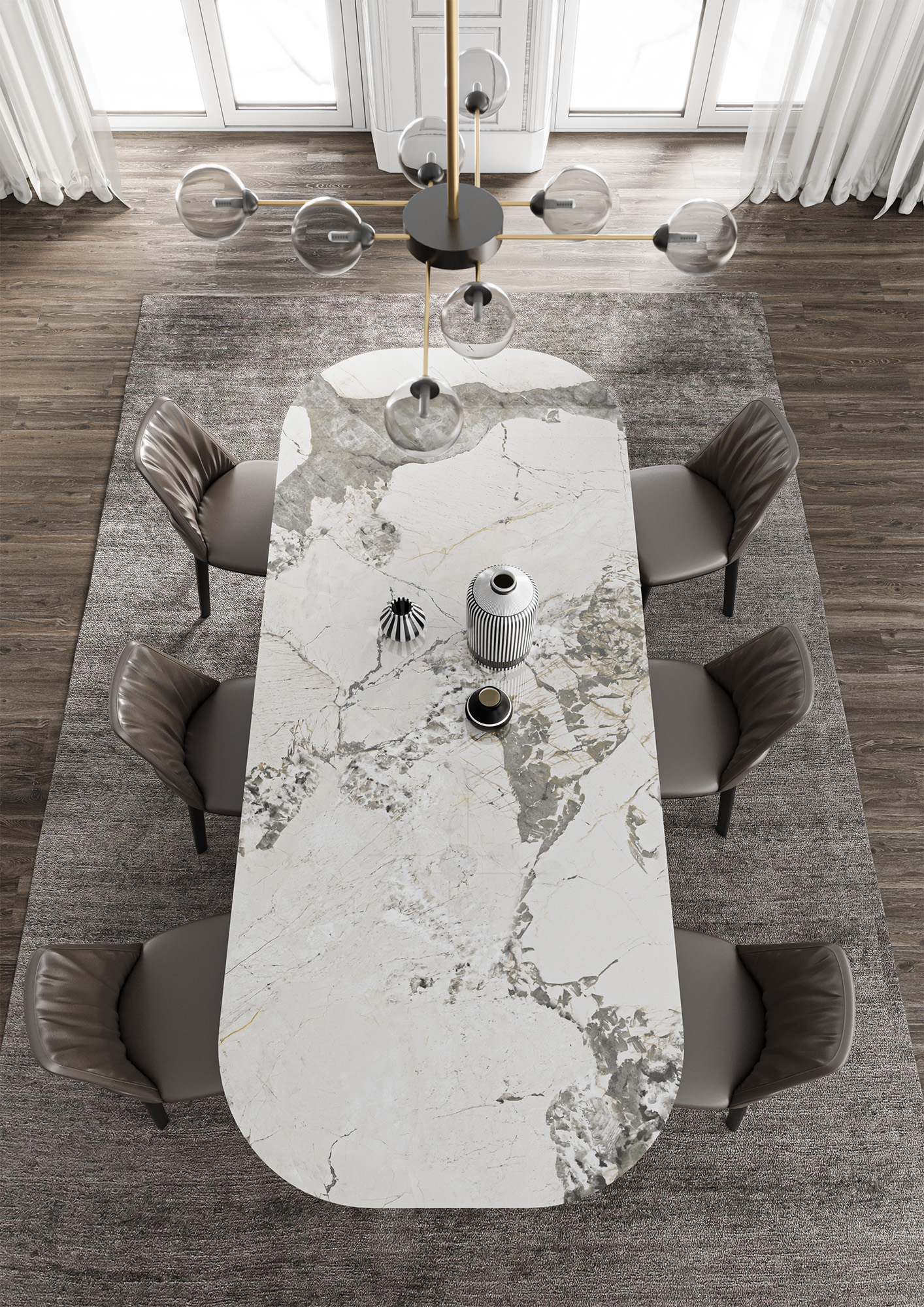 На пол Polished Calacatta Rose High Glossy 2780х1200х6 - фото 29