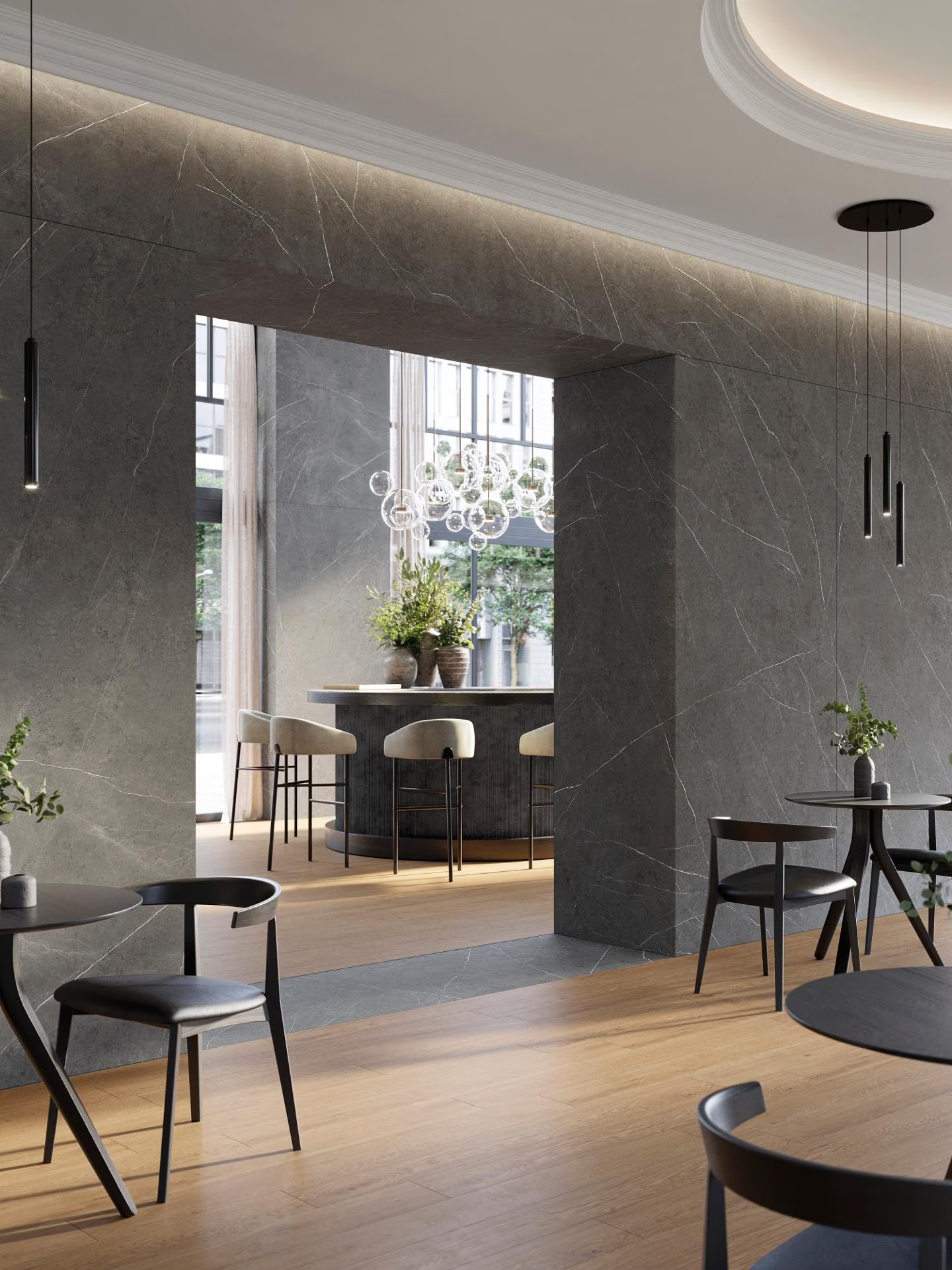 100332609 На пол Liem Black Grey Nature 120x270 - фото 15