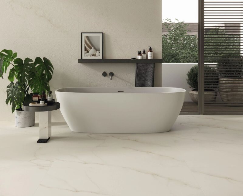 AF8S На пол Marvel X Calacatta Sublime Mosaico Waterfall Lappato 30.5x27.7 - фото 3