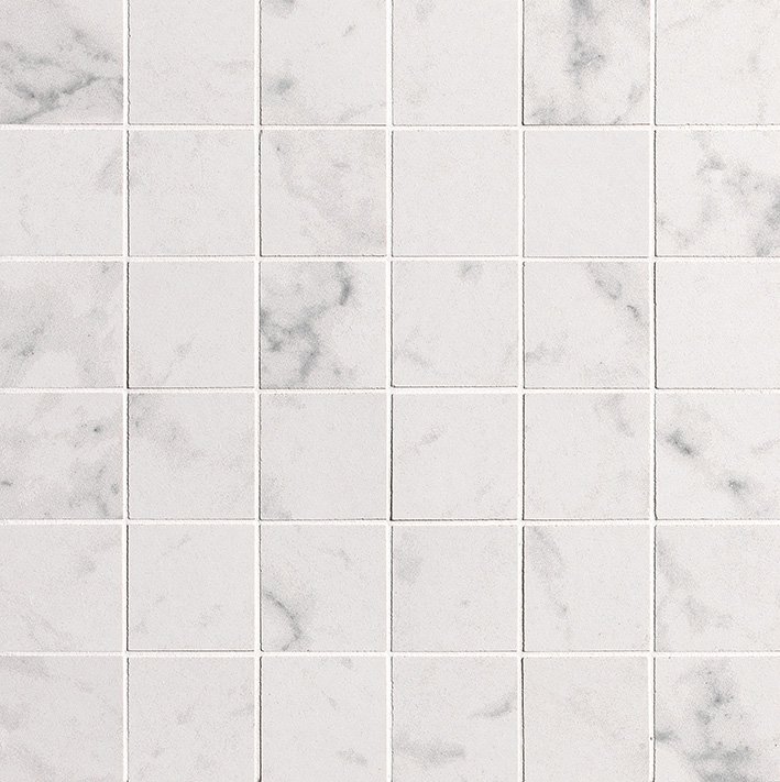 fQXE Напольная Roma Stone Carrara Delicato Macromosaico Satin 30x30