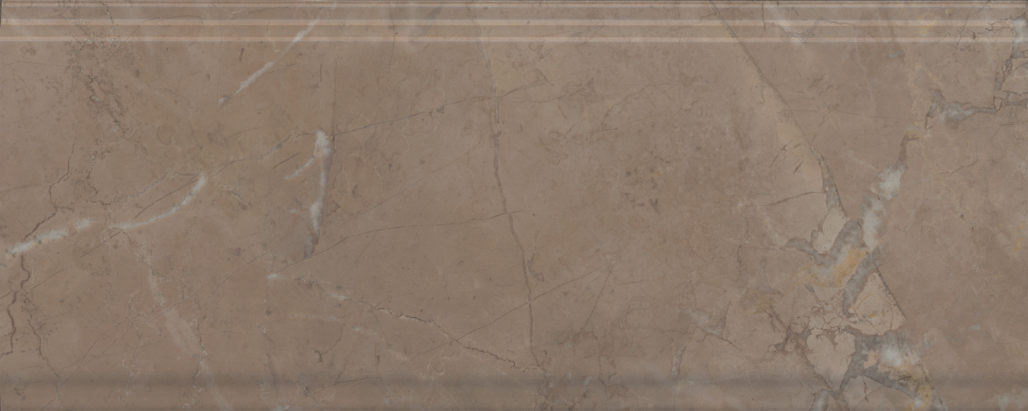 BDA027R Бордюр Серенада Бежевый Темный Глянцевый Обрезной 30x12 - фото 5