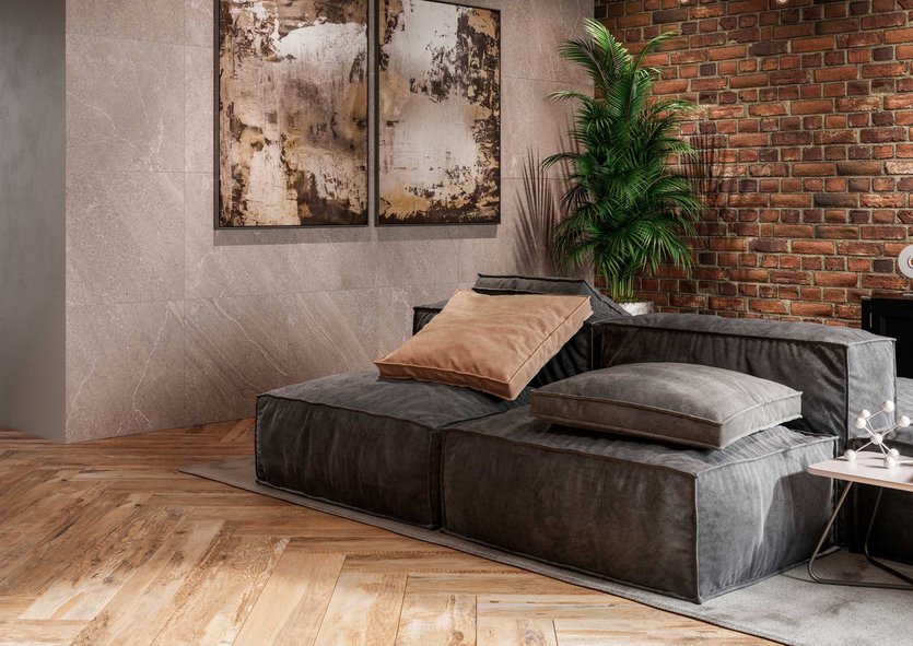 Steptrade/GB04_NS/30x120x10 Ступень Gabbro GB04 Brown неполированная с насечками 30x120 - фото 9