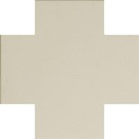 На пол Метлахская плитка 070CRBAU Cross 7 White BAU 7x7