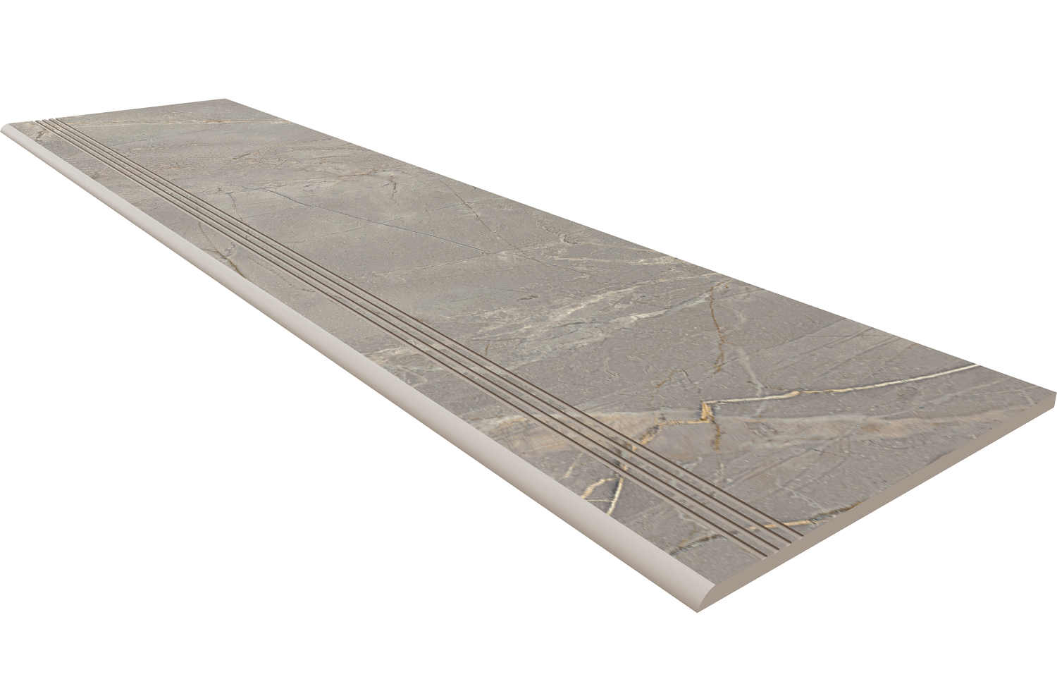 Steptrade/BR03_NS/30x120x10 Ступень Bernini Grey BR03 120x30 Неполированная с насечками