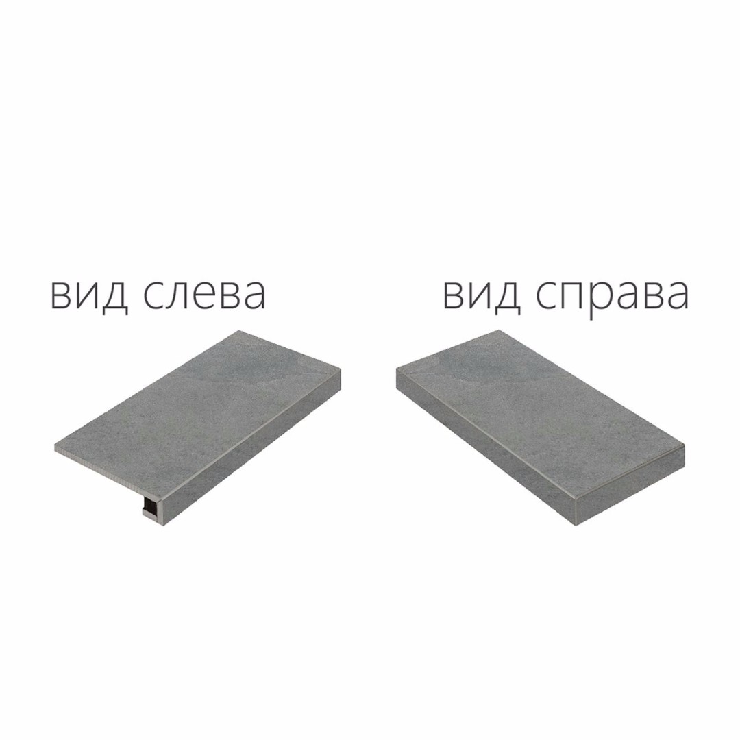 620070000832 Ступень Materia Карбонио 45 Угловая Правая Натуральная