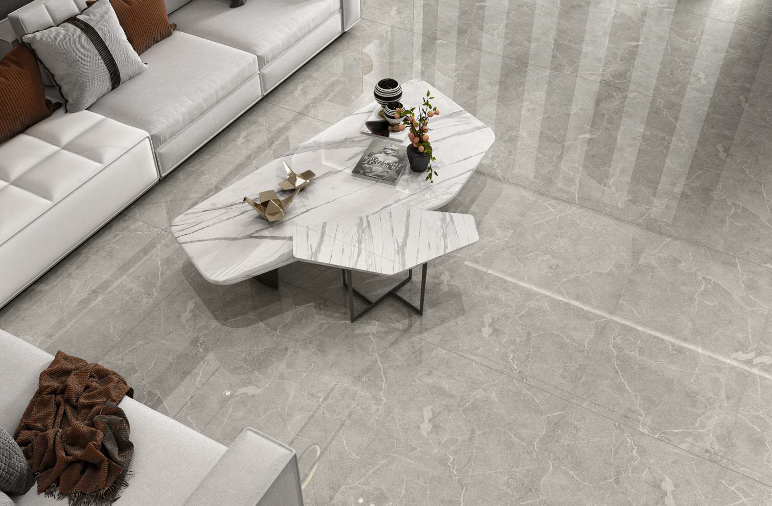 На пол Polished Matrix Ivory 60x120 - фото 26