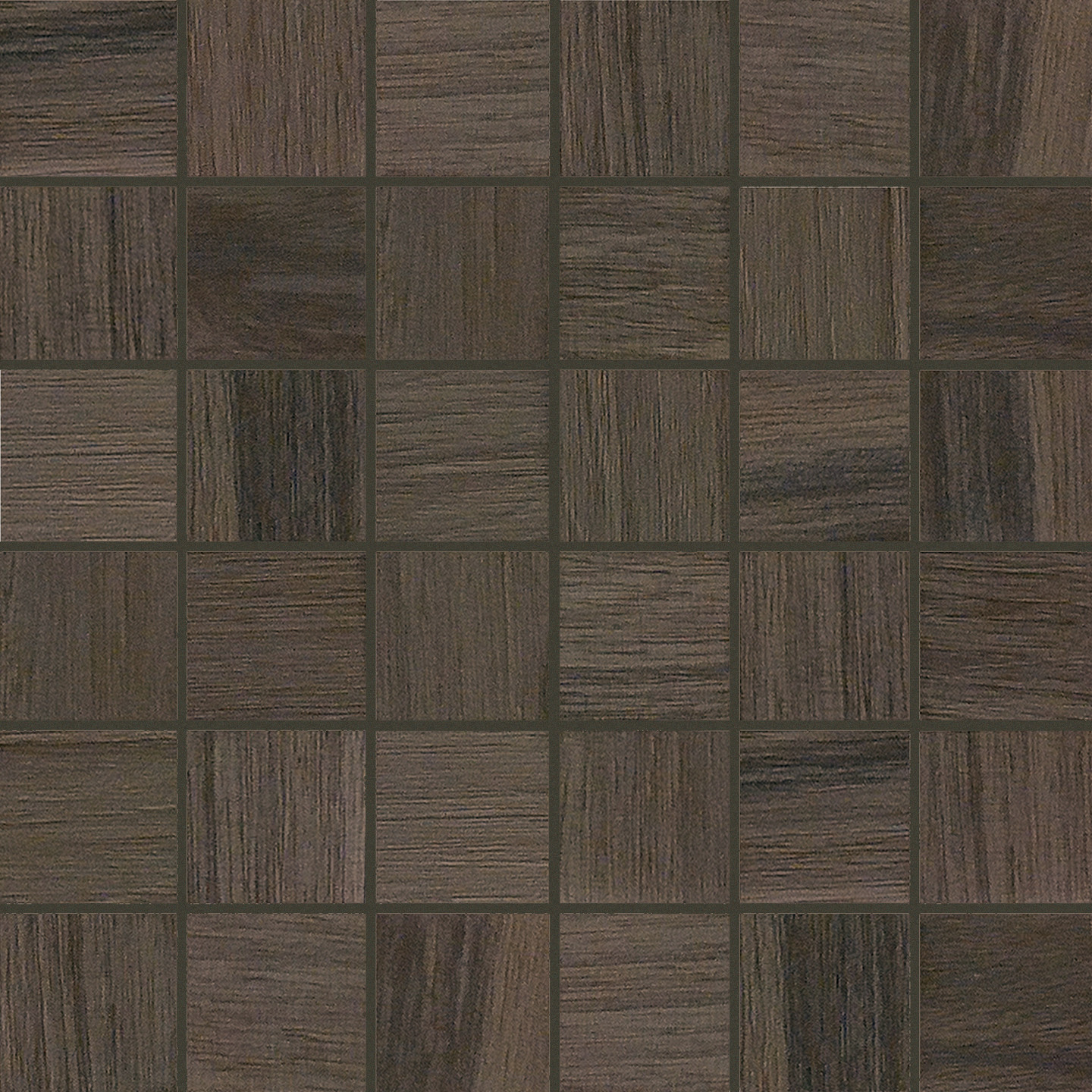 741932 Декор Wooden Tile Of Cdc Brown Mosaico Nat 5x5 30x30