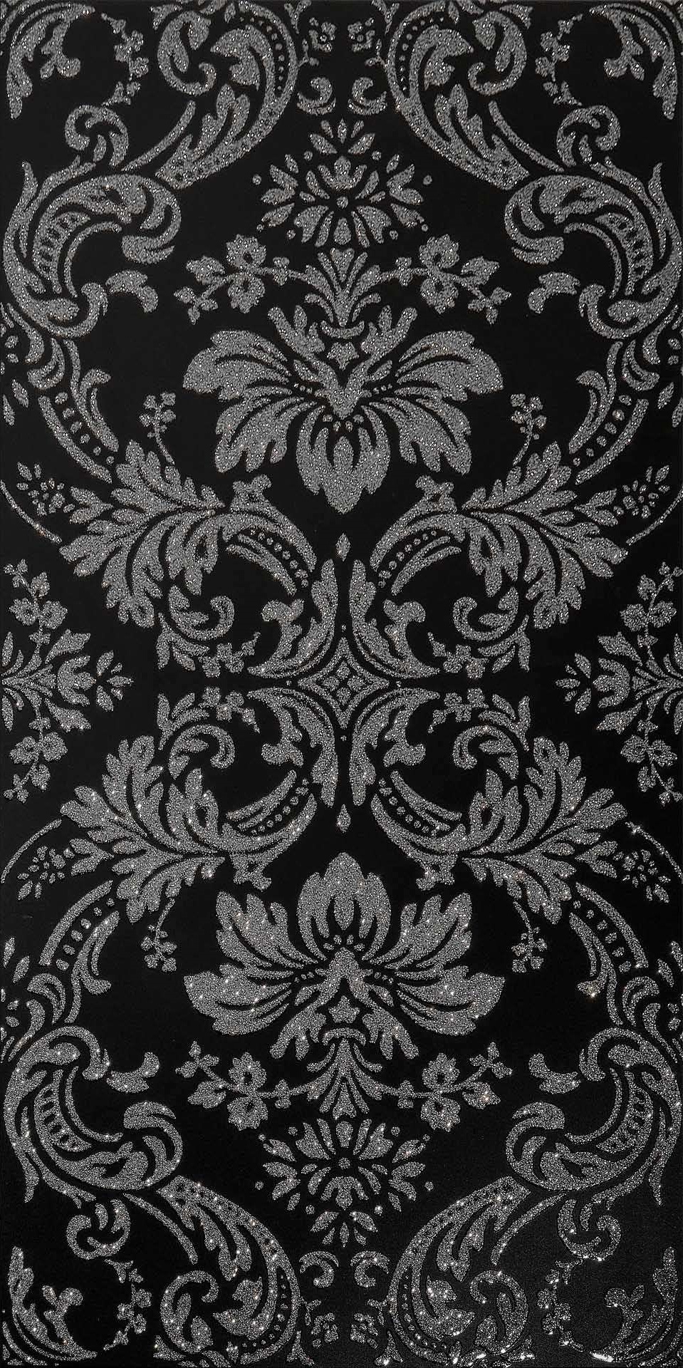 Декор Architecture Damask Black+Silver Naturale 30x60