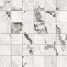 610110001184 Напольная Forte dei Marmi Quark Oyster White Mosaic Lapp Rett 30x30