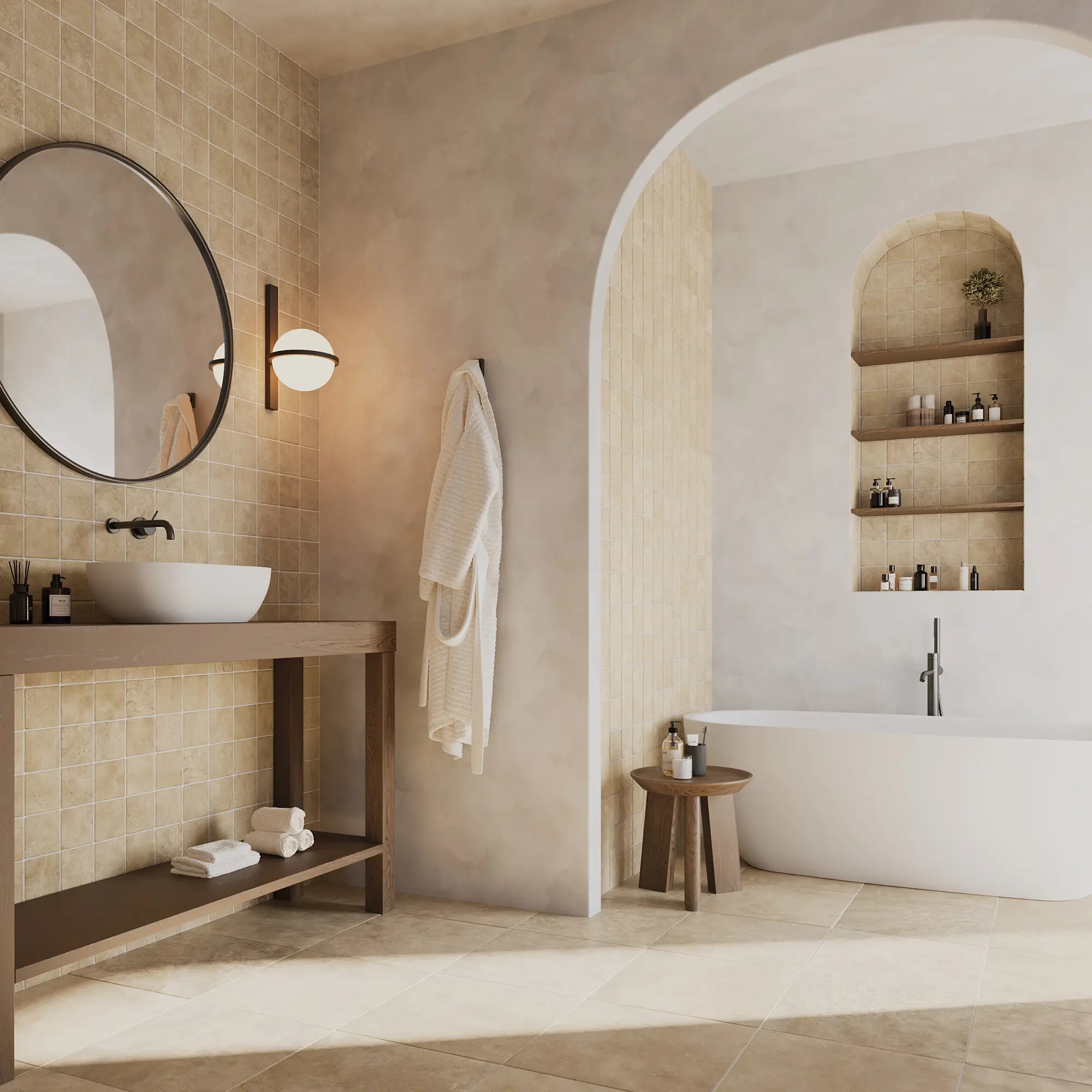 136588 На пол Cross Cut Walnut 4.6x37.5 - фото 2