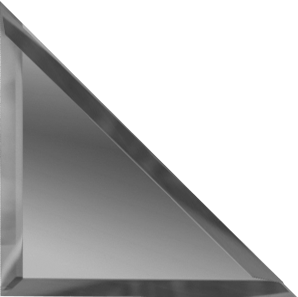 ТЗГ1-15 Настенная Зеркальная плитка Треугольная графитовая с фацетом 10 мм 15x15