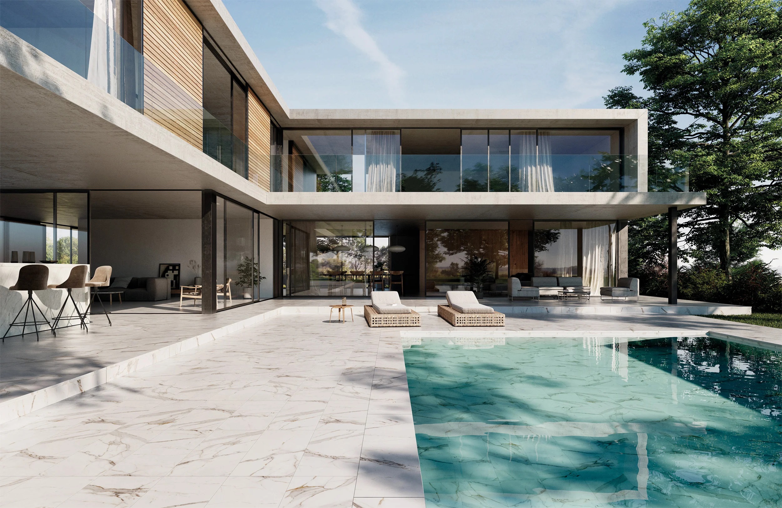 Ступень Marbles Peldano Fiorentino Calacatta C-3 33x120 - фото 2