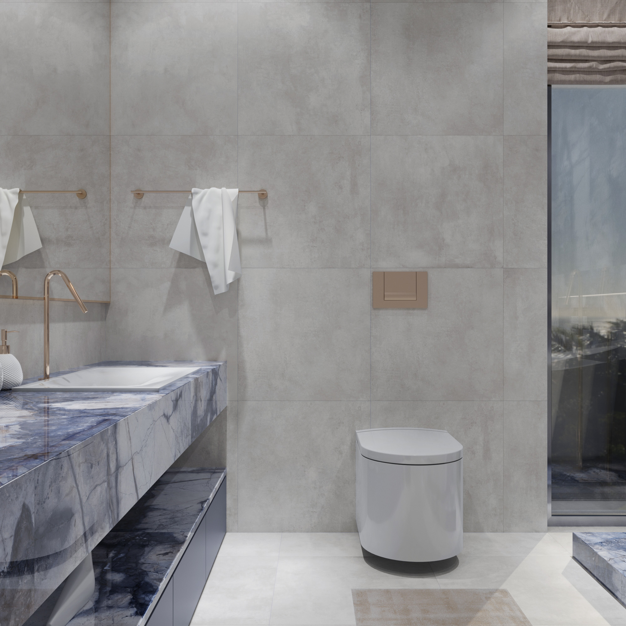 RT7002-A На пол Cementum Bianco Matt Rustic 60x120 - фото 17