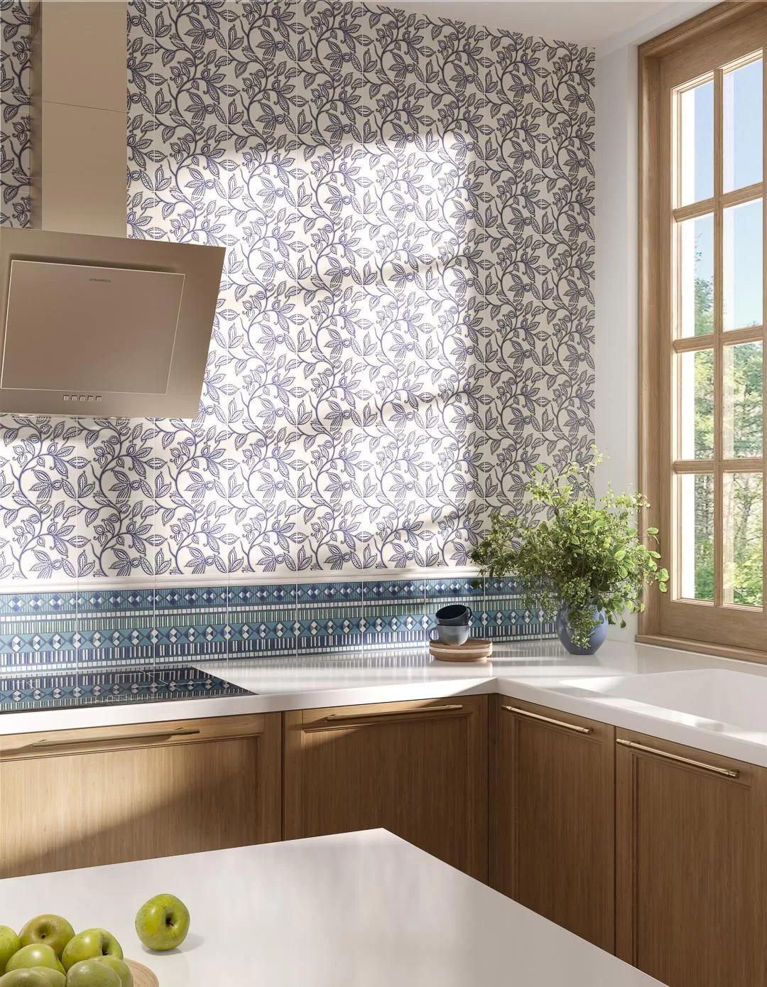 KMD3STA008BN Декор Шавен 2 матовый 20x20x0.69 - фото 4