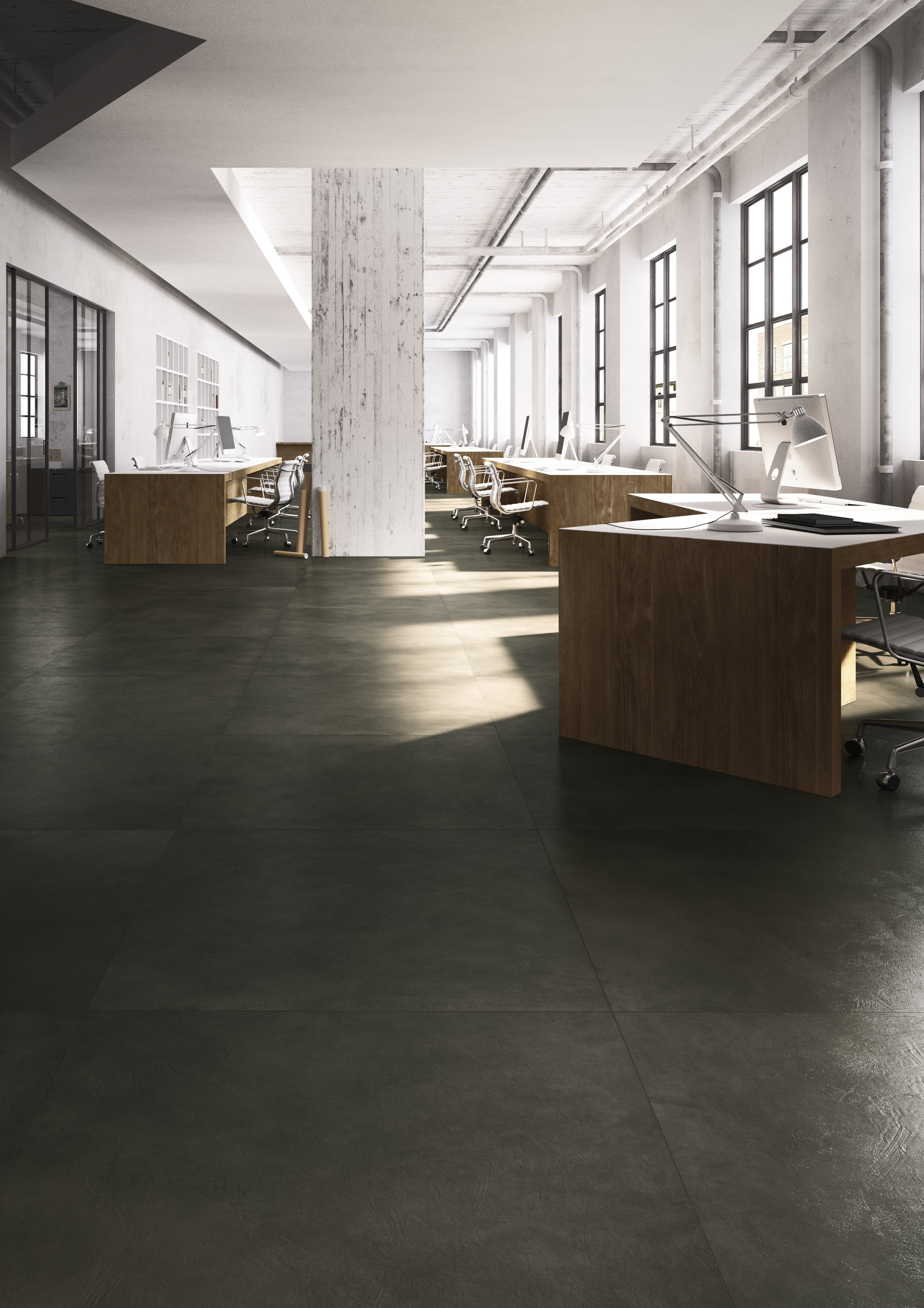 MAS1461030 На пол Hq. Resin Maximum Cinder Resin Semilucidato 300х100 - фото 8