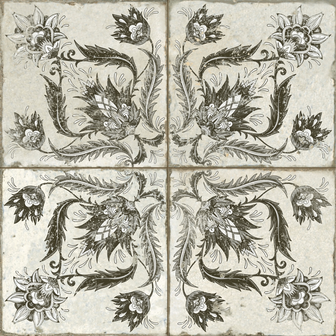 39368 На пол FS Ivy Black 45x45x0.95 - фото 4