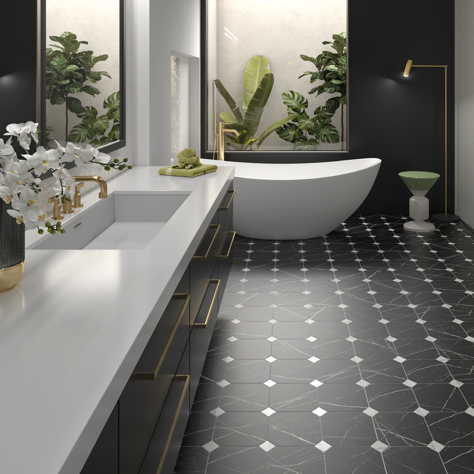 20555 На пол Octagon Gris Mate 20x20 - фото 3