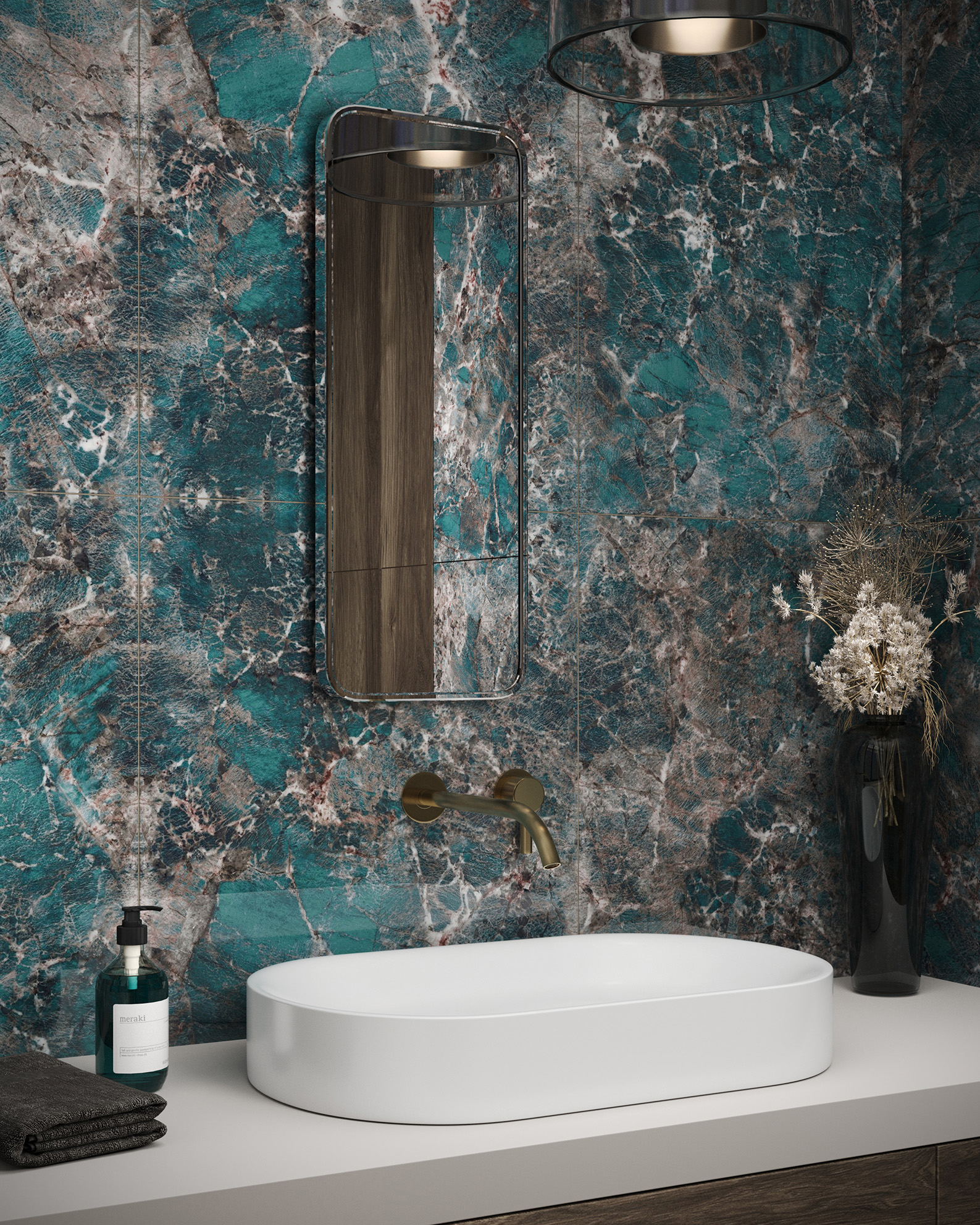На пол Palacio  Diamond Grain Jade High Gloss 60x120 - фото 25