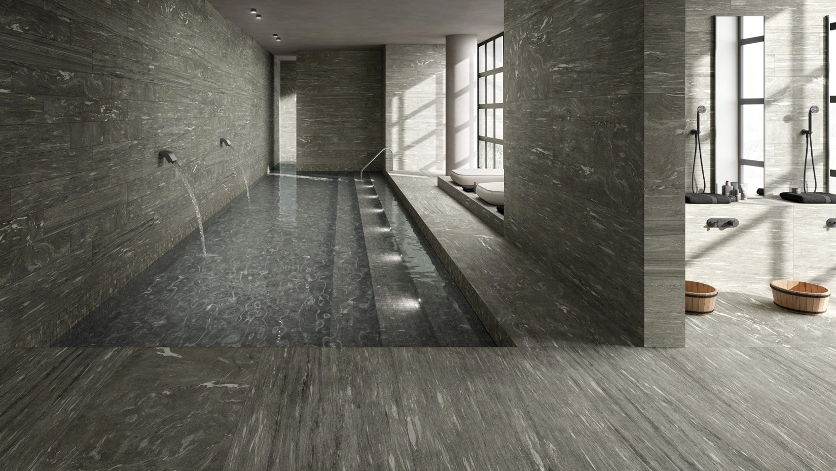 610110000620 Декор Skyfall Nero Block 40x53 - фото 6