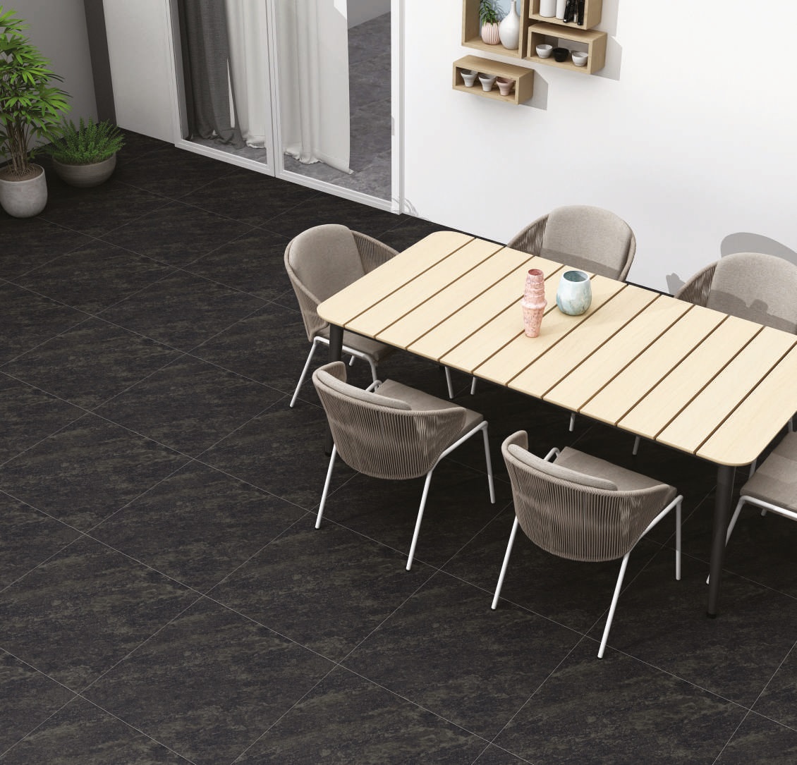 На пол Outdoor Core Graphite 60x60 - фото 13