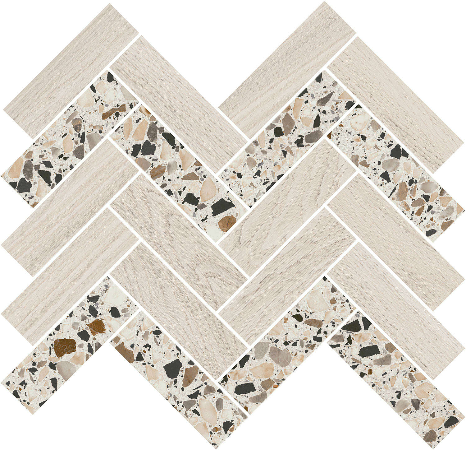 T042/SG5113 На пол Монтиони Мозаичный Миндальный 34x35.5 - фото 4