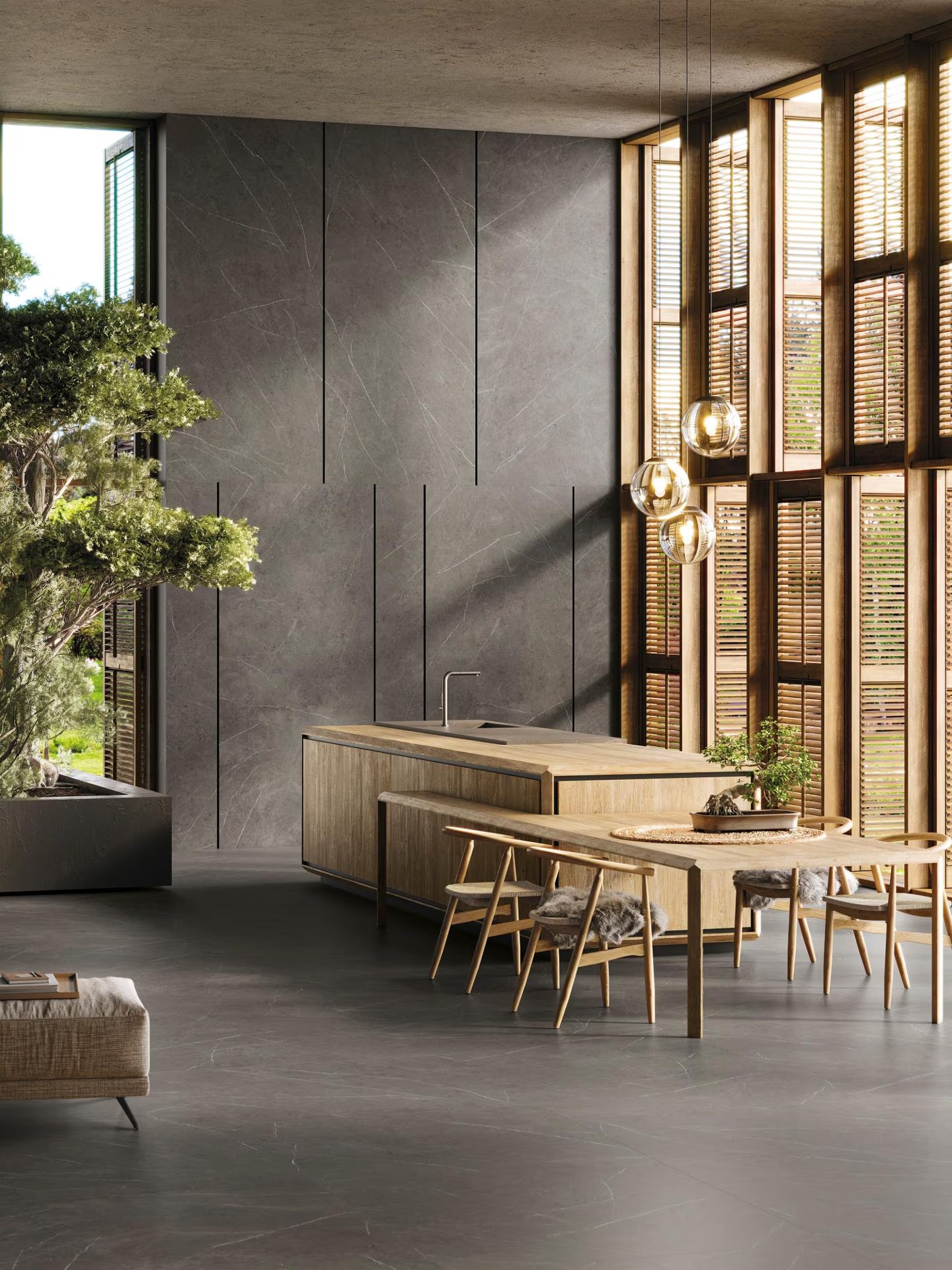 100332609 На пол Liem Black Grey Nature 120x270 - фото 13