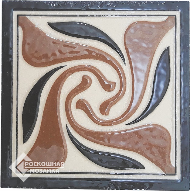 ВК 207 Декоративная вставка Керамические вставки Мираж 8х8