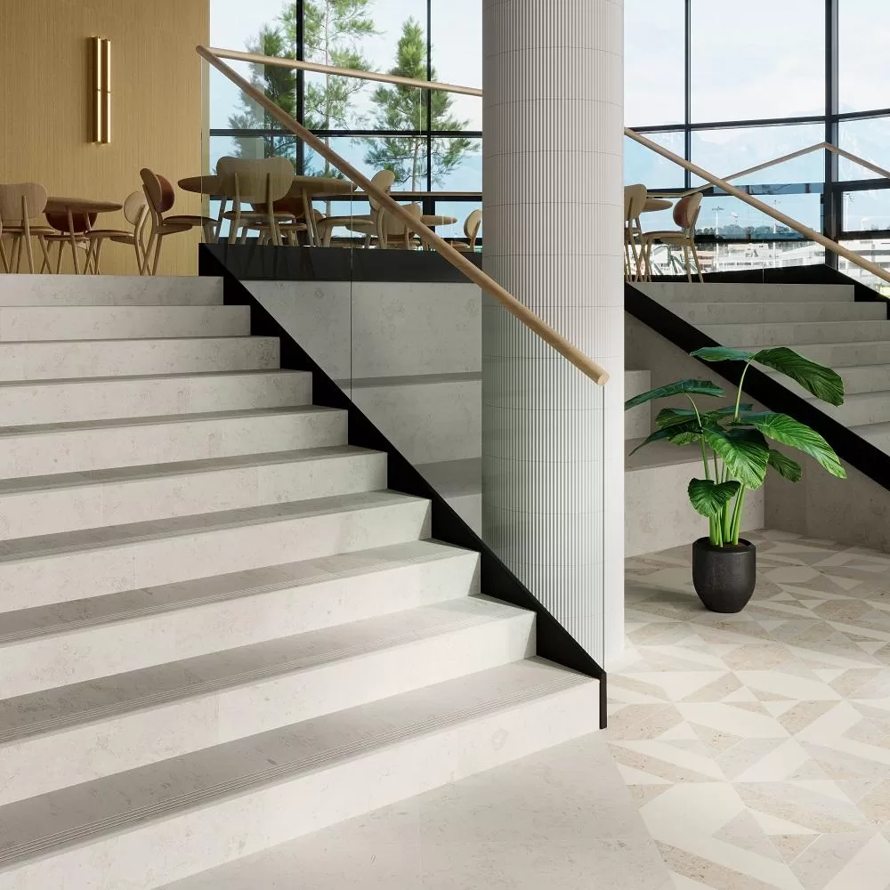 DD205320R/GR Ступень Про Лаймстоун Серый светлый с насечками 9мм 60х30 - фото 26