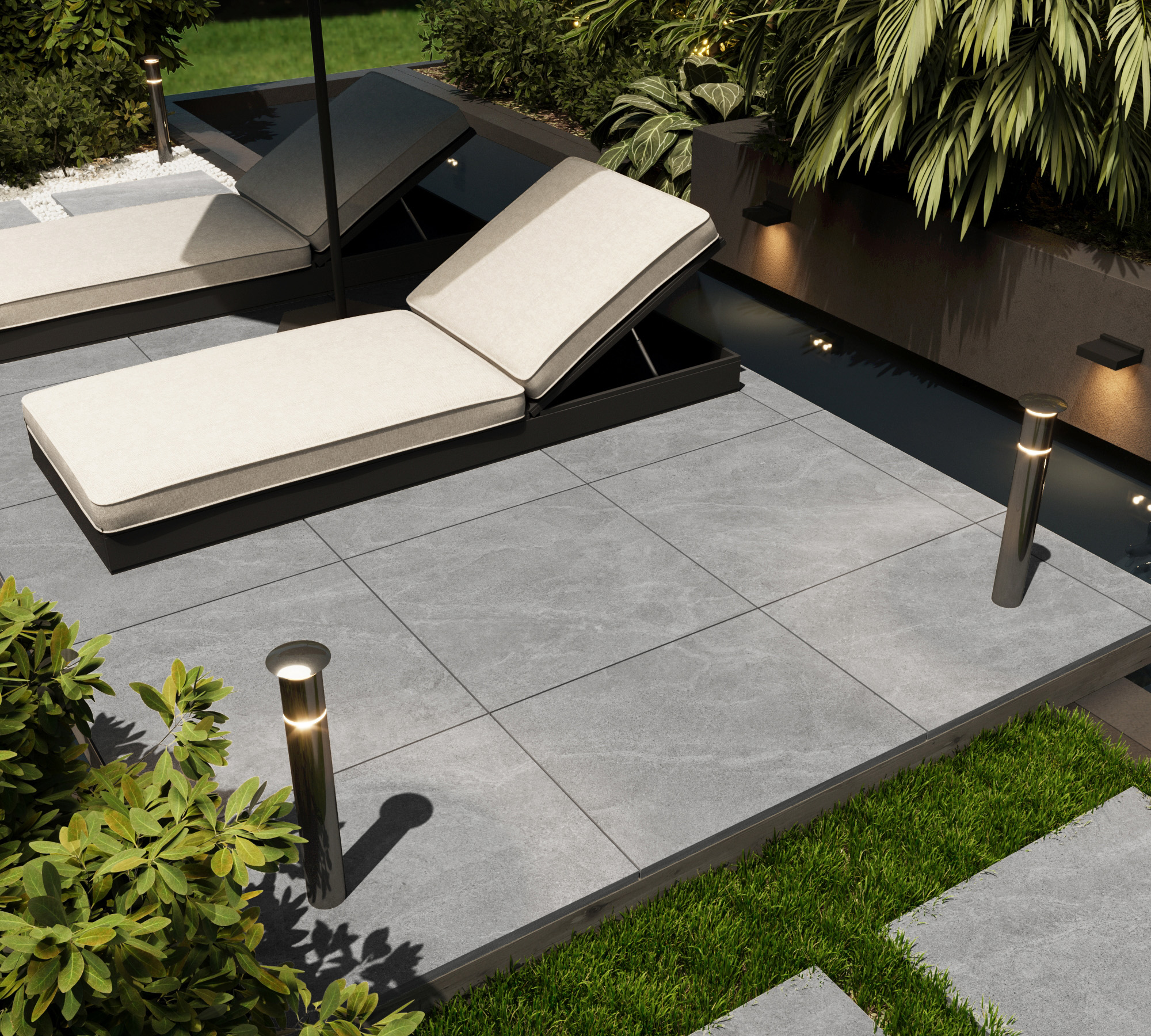 EX-209 На пол Castello Gris Матовая рельефная R11 60x60 - фото 15