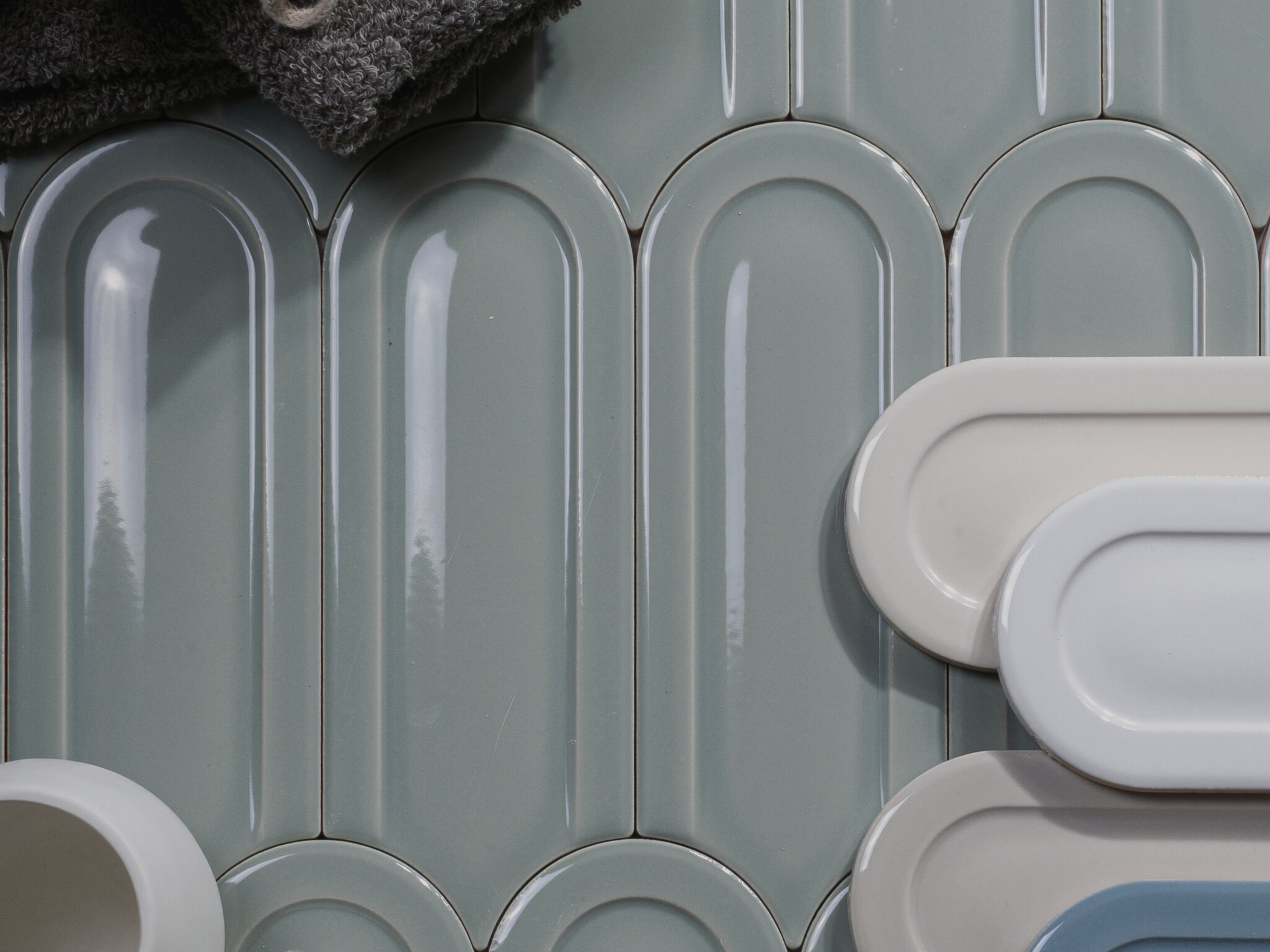 На стену Gala White Brillo 8x21.5 - фото 3