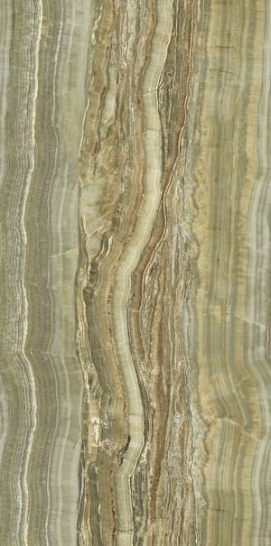 F9281 На пол Ultra Onici Green Onyx Vein Cut Luc. Shiny 75x150 6mm